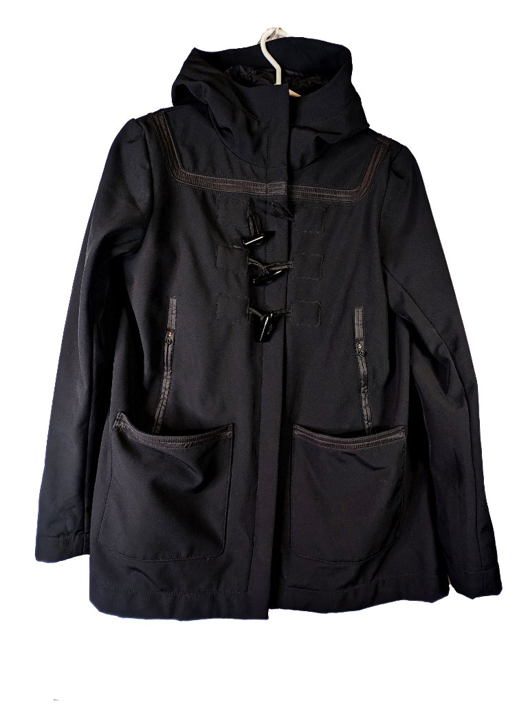 Black Lululemon Hooded Zippered And Toggled Jacket Size 10